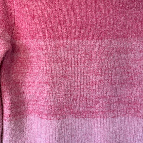 CUPCAKES and CASHMERE | Pink Color Block Knit Pullover Sweater Size XS - Picture 3 of 6